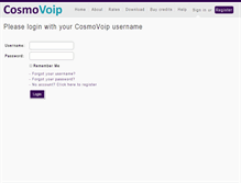 Tablet Screenshot of cosmovoip.com